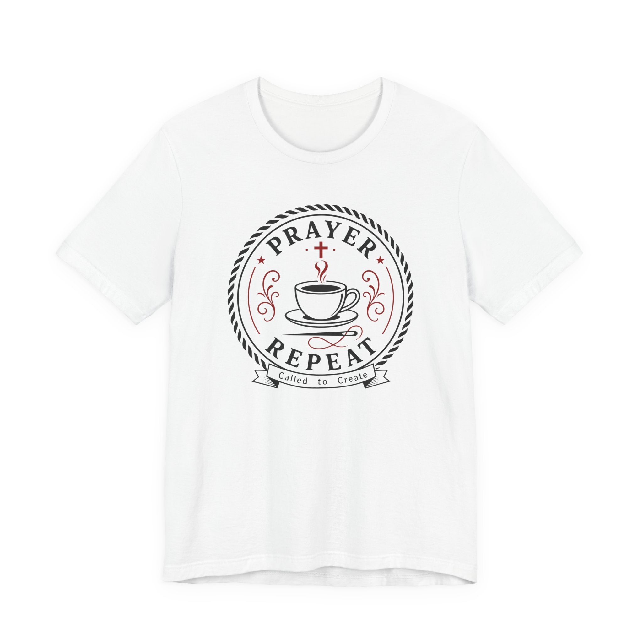 Prayer Coffee Sew Repeat (Christian Sewing Tee)