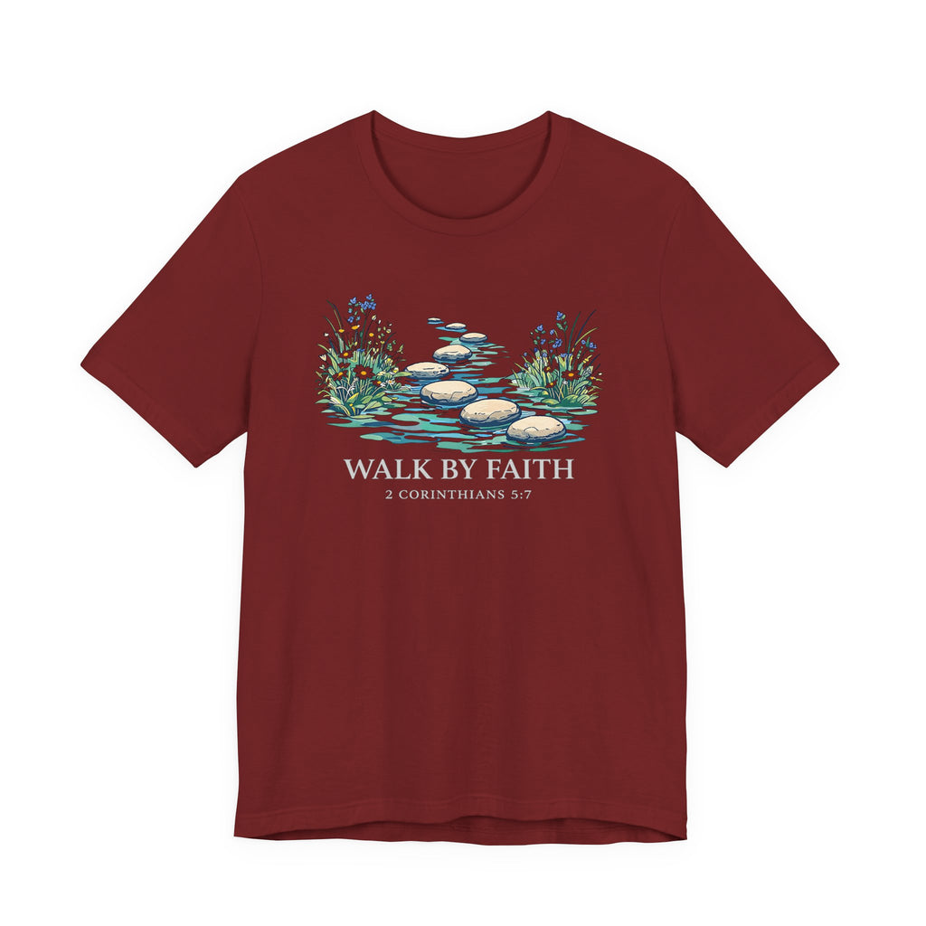 Walk By Faith (2 Corinthians 5:7 Dark Tee)