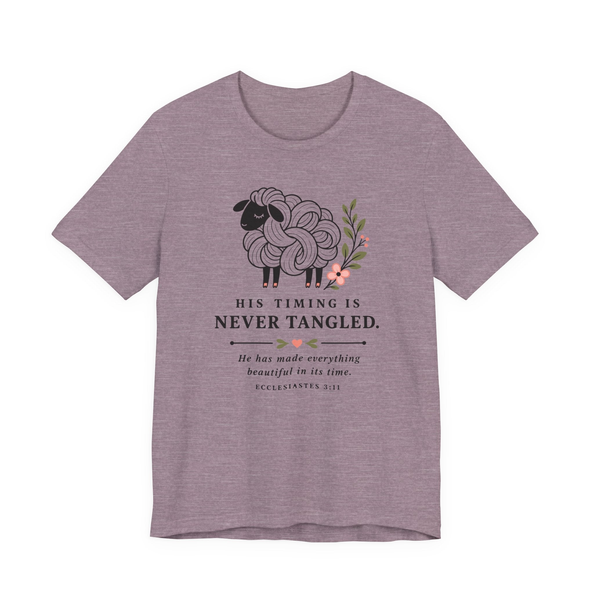His Timing is Never Tangled (Christian Tee)