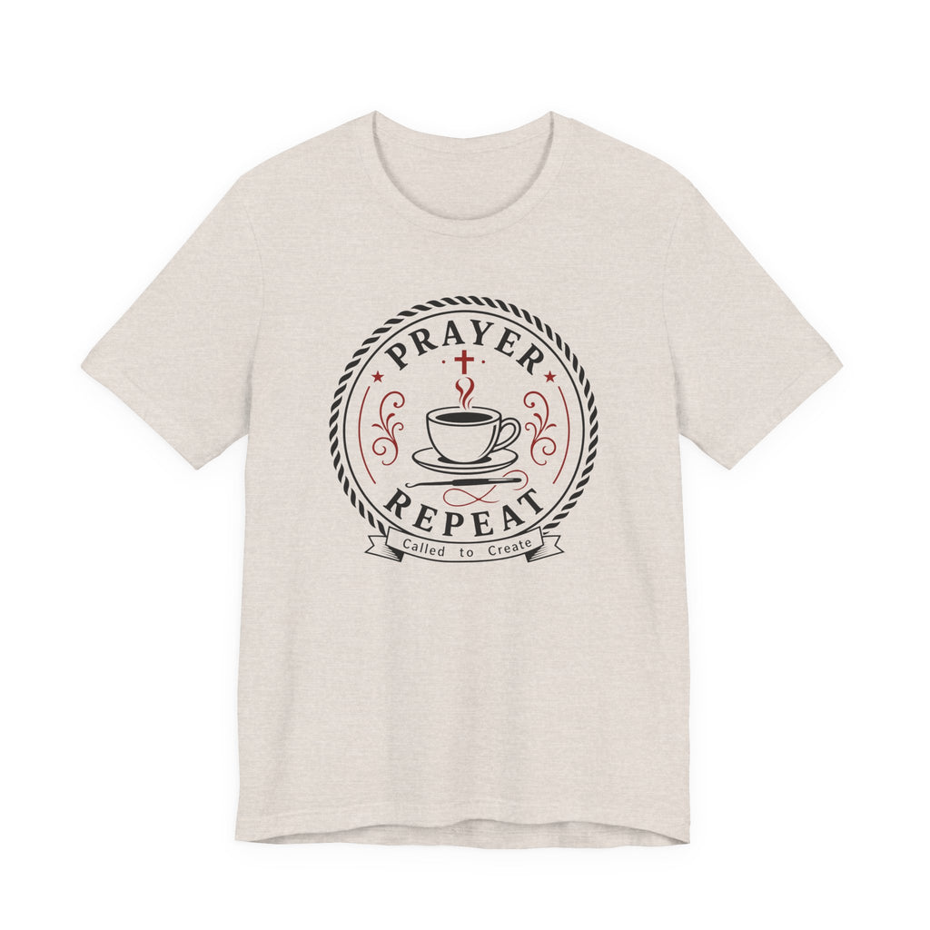 Prayer Coffee Crochet Repeat (Christian Crochet Tee)