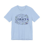 Even in Chaos His Grace Finds Me (Christian Botanical Sewing Tee)