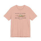 Hands to Work Heart to God (Psalm 90:17   Crochet Tee)