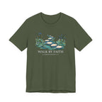 Walk By Faith (2 Corinthians 5:7 Dark Tee)