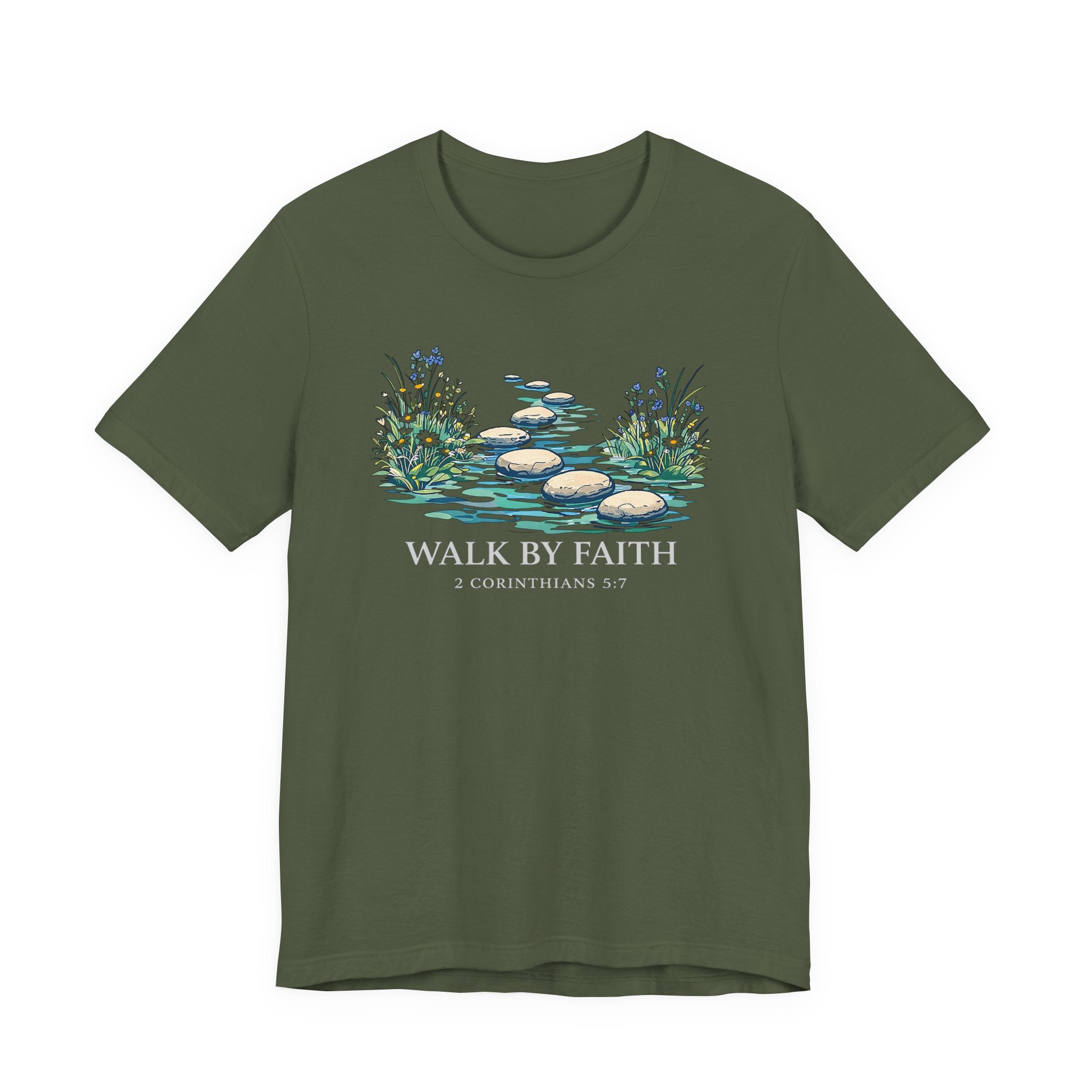 Walk By Faith (2 Corinthians 5:7 Dark Tee)