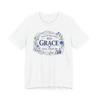 Even in Chaos His Grace Finds Me (Christian Botanical Sewing Tee)