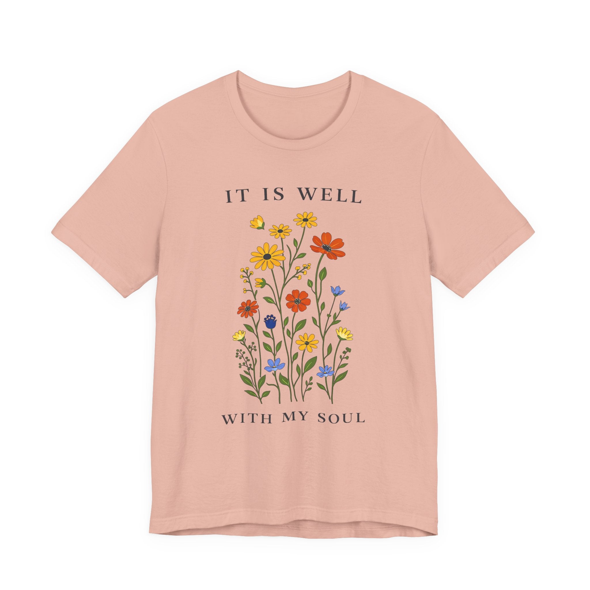 It Is Well With My Soul (Botanical Christian Tee)