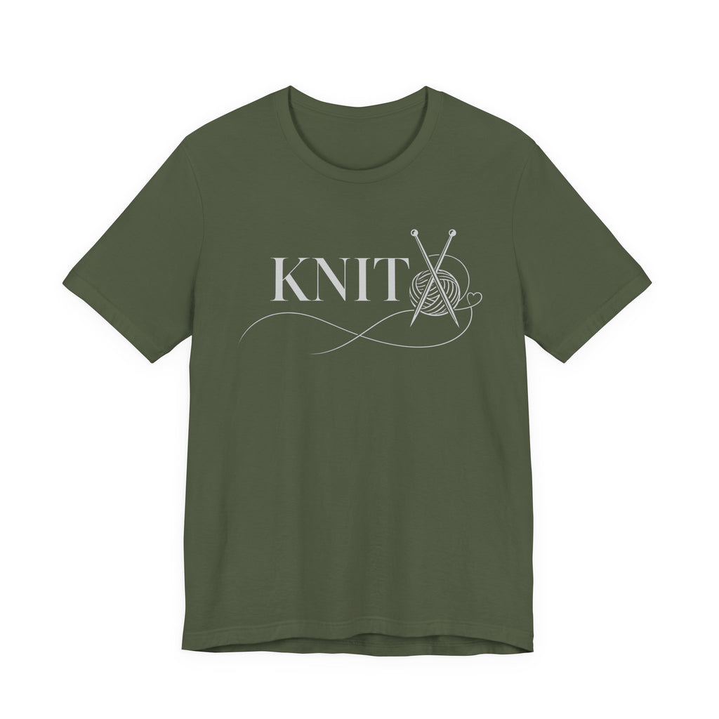 I Knit (Knitting Tee - Dark Colors)