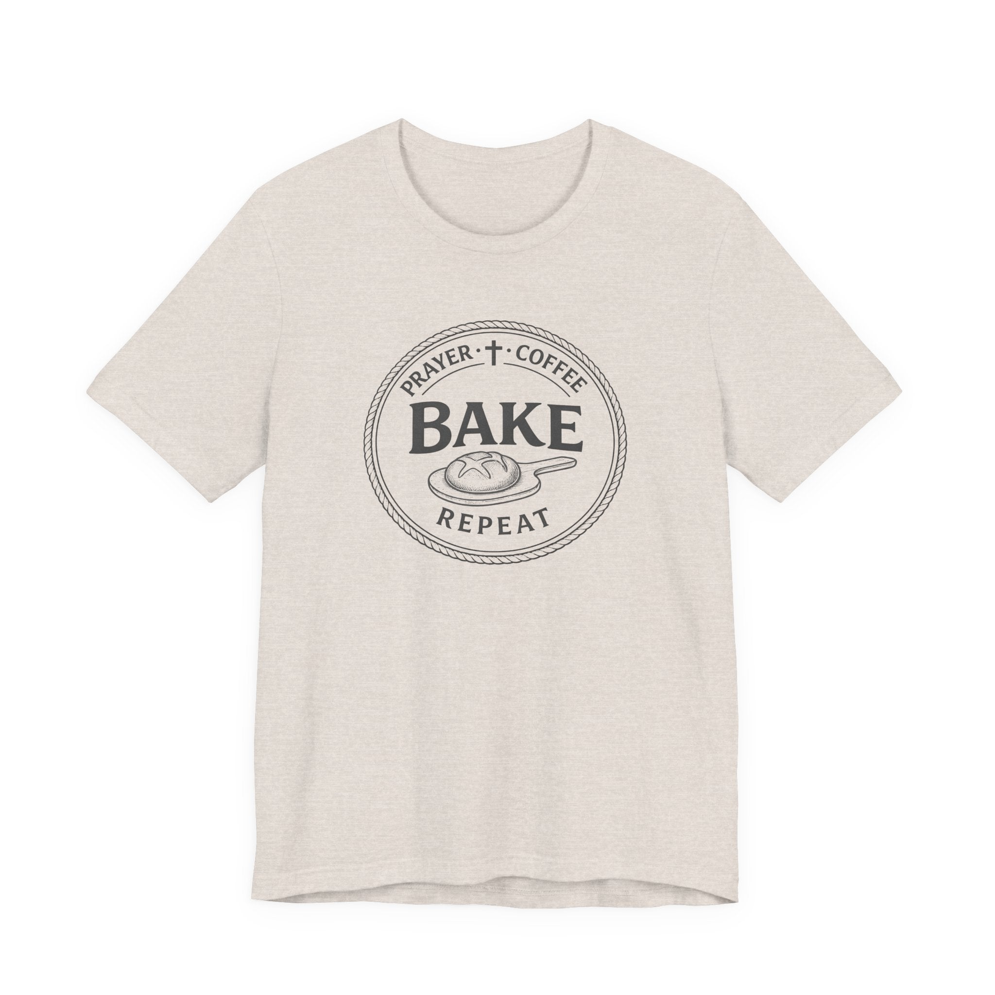Prayer + Coffee + Bake + Repeat (Christian Tee)