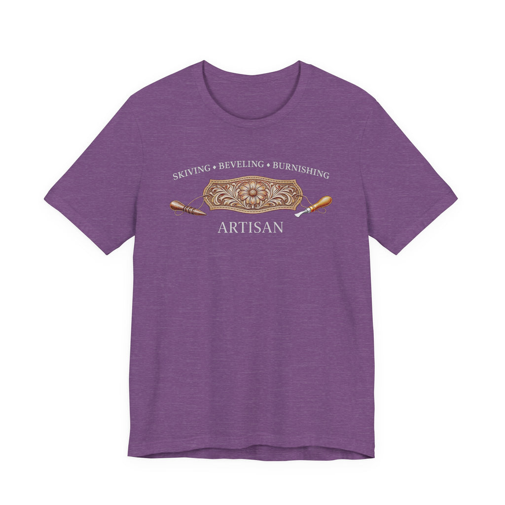 Skiving Beveling Burnishing Artisan (Dark Tee)