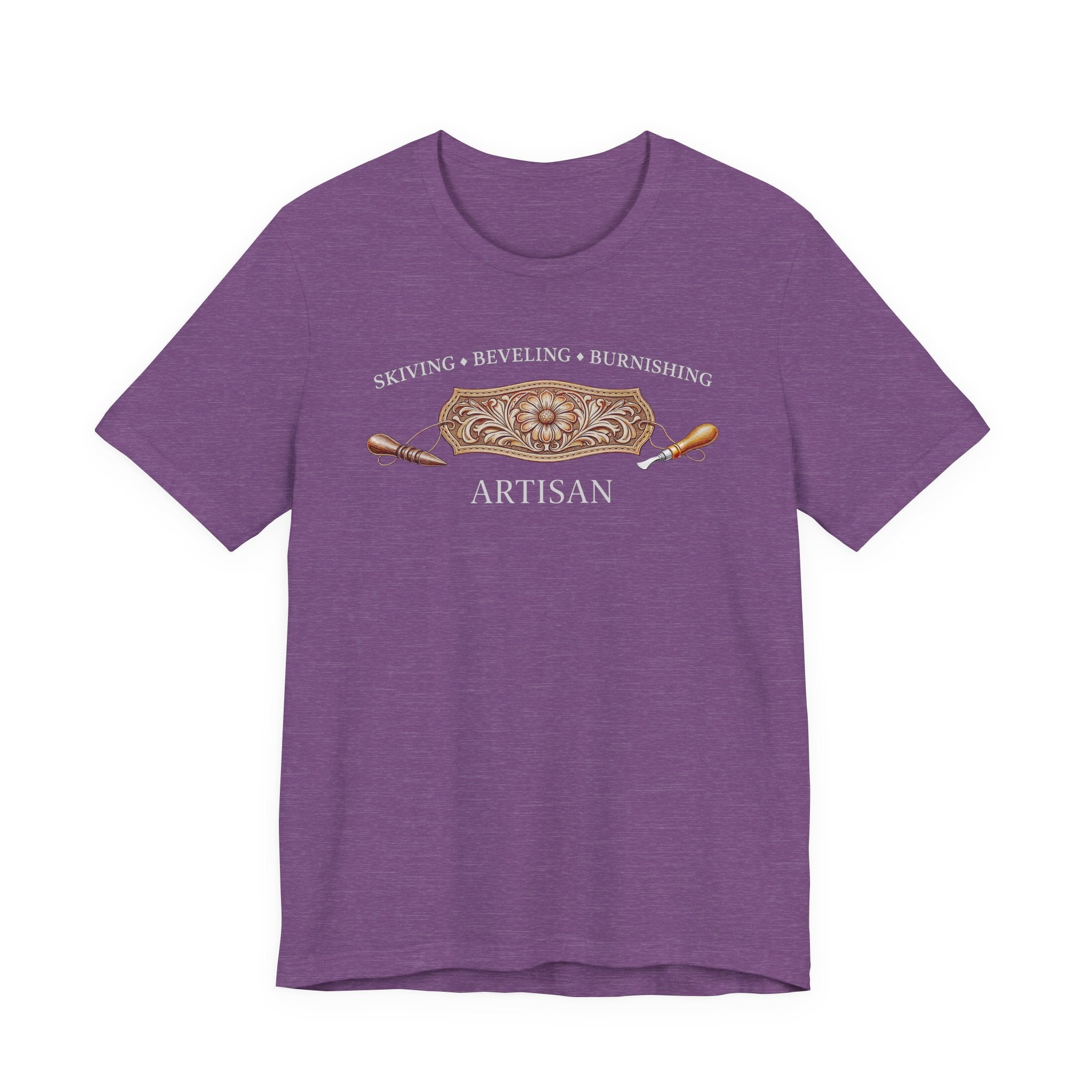 Skiving Beveling Burnishing Artisan (Dark Tee)