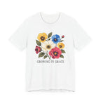 Growing In Grace (Floral Christian Tee)
