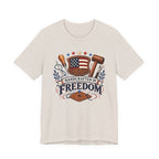 Handcrafted In Freedom (Patriotic Leather Working Tee)