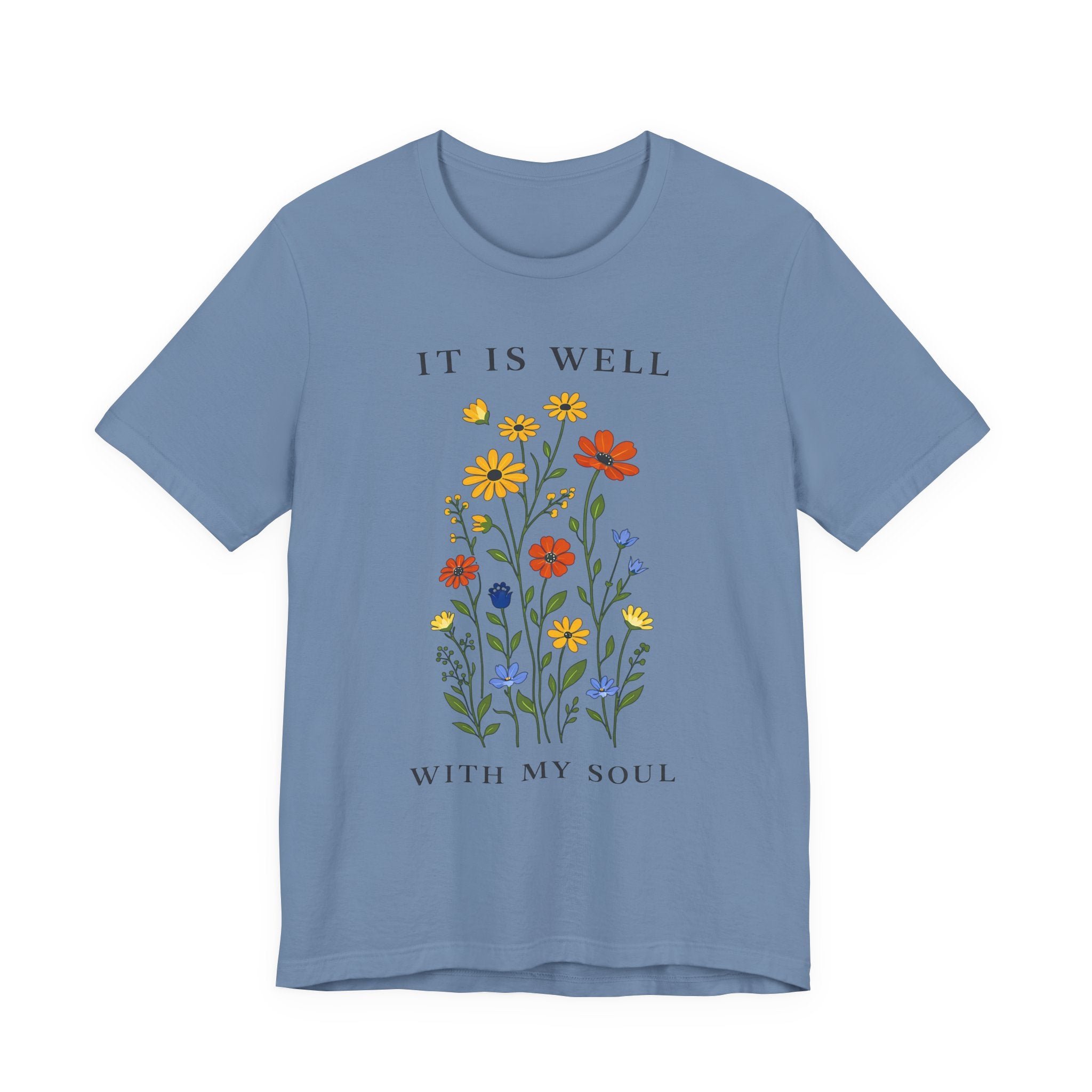 It Is Well With My Soul (Botanical Christian Tee)