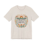 Created to Create (Christian Botanical Block Print Tee)