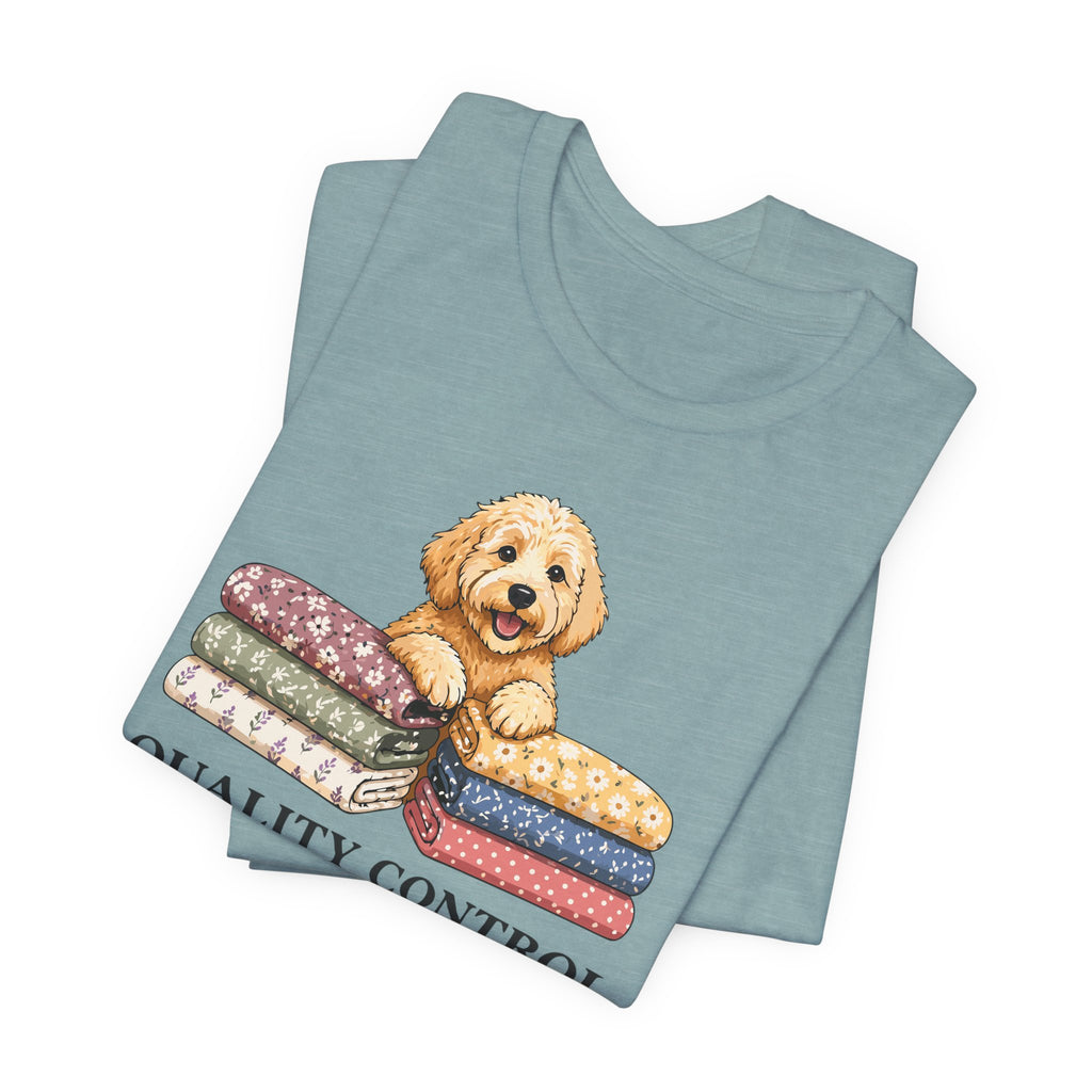 Quality Control - Shop Dog Approved (Puppy Sewing Tee)