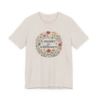 Consider the Wildflowers (Christian Botanical Block Print Tee)