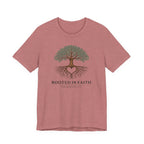 Rooted in Faith (Colossians 2:7 Christian Block Print)