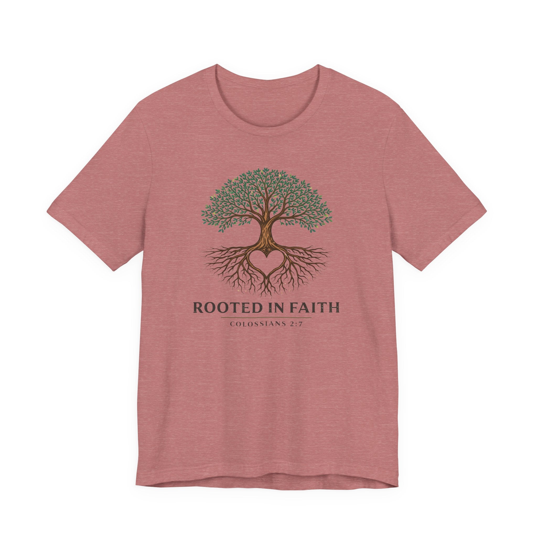 Rooted in Faith (Colossians 2:7 Christian Block Print)