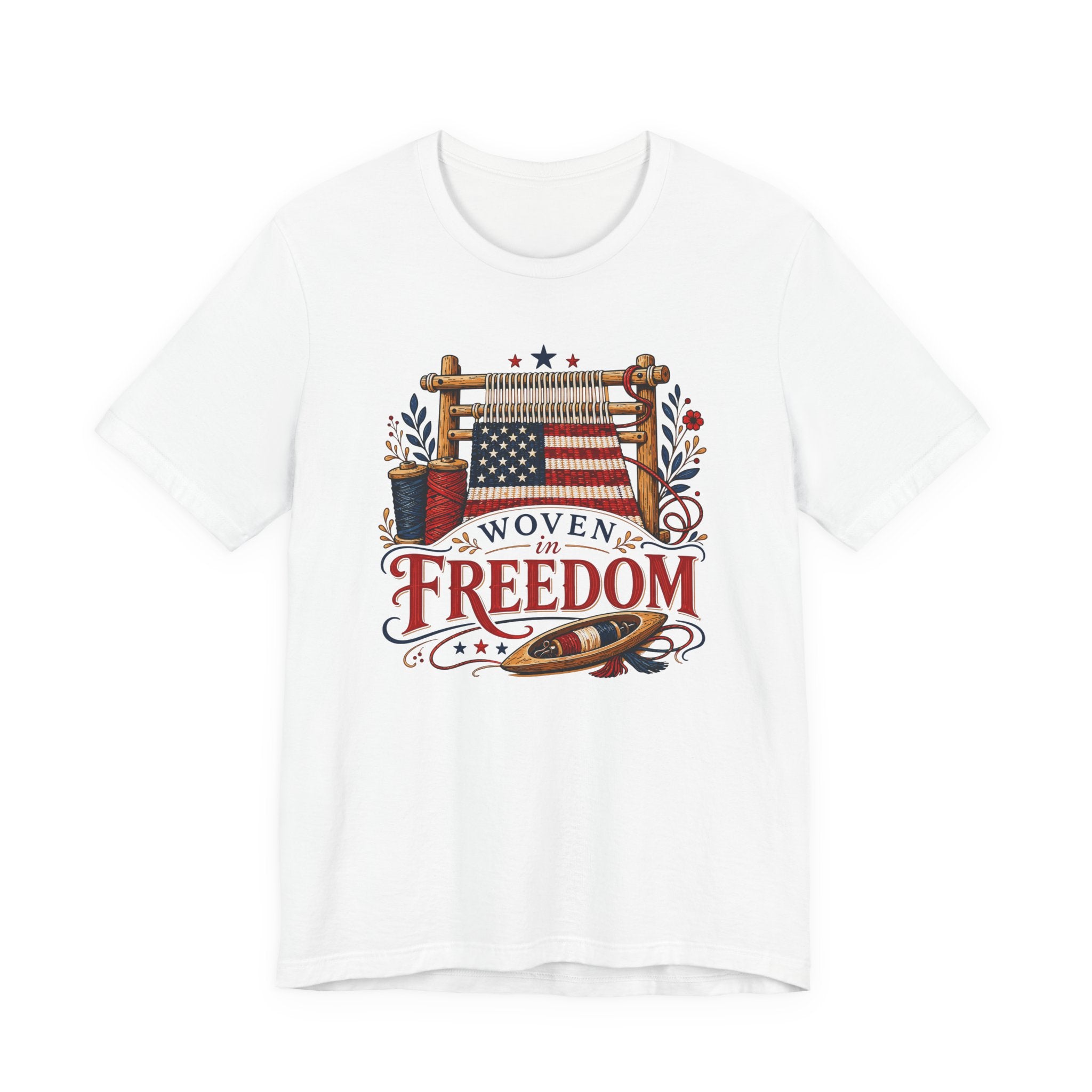 Woven In Freedom (Patriotic Weaving Tee)