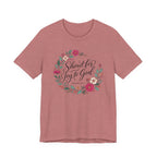 Shout for Joy to God (Christian Botanical Tee)
