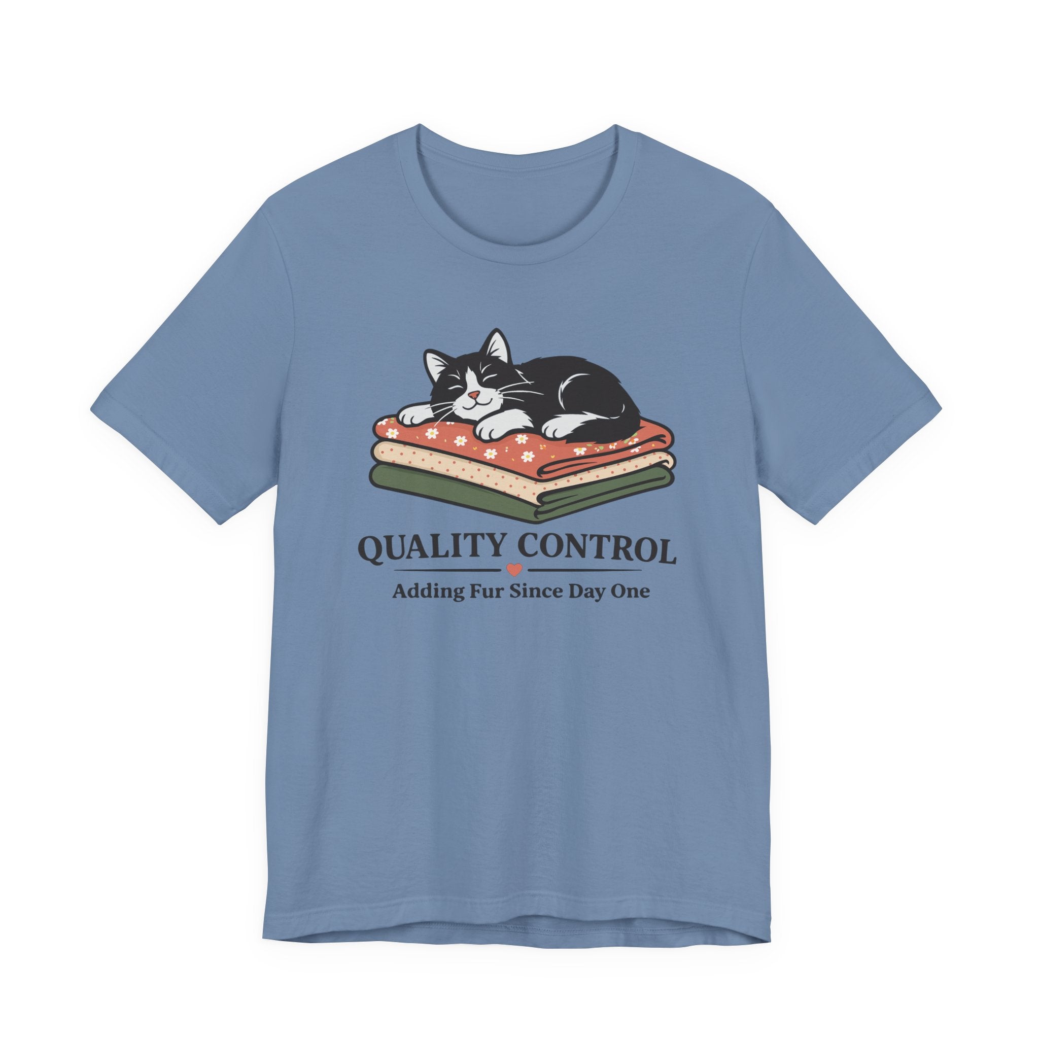 Quality Control - Adding Fur Since Day One (Kitty Sewing Tee)