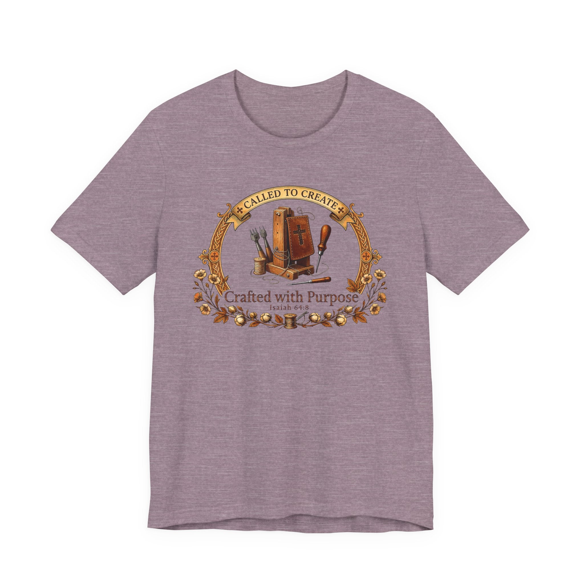 Crafted with a Purpose (Leather Workers Christian Tee)