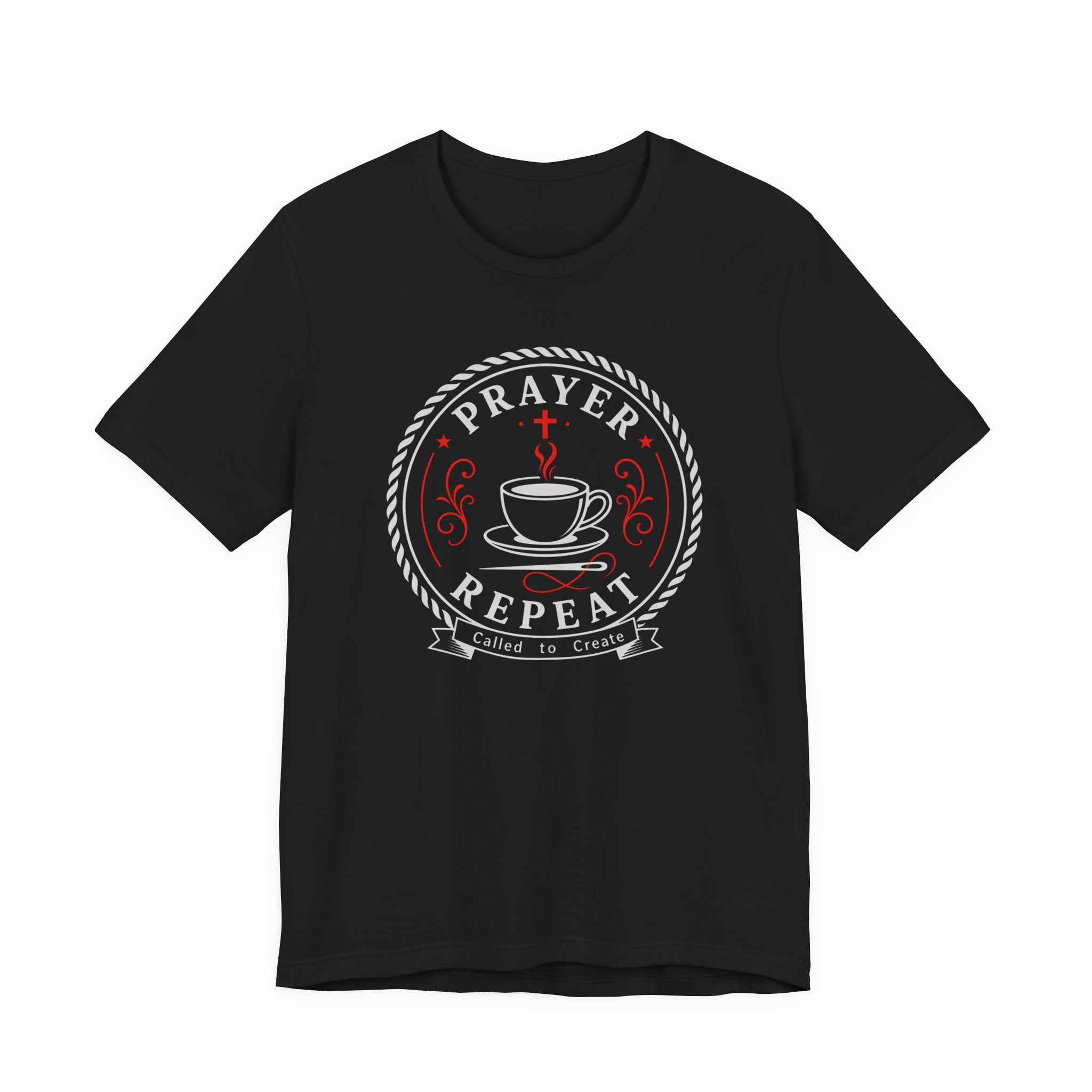 Prayer Coffee Sew Repeat (Christian Sewing Tee)