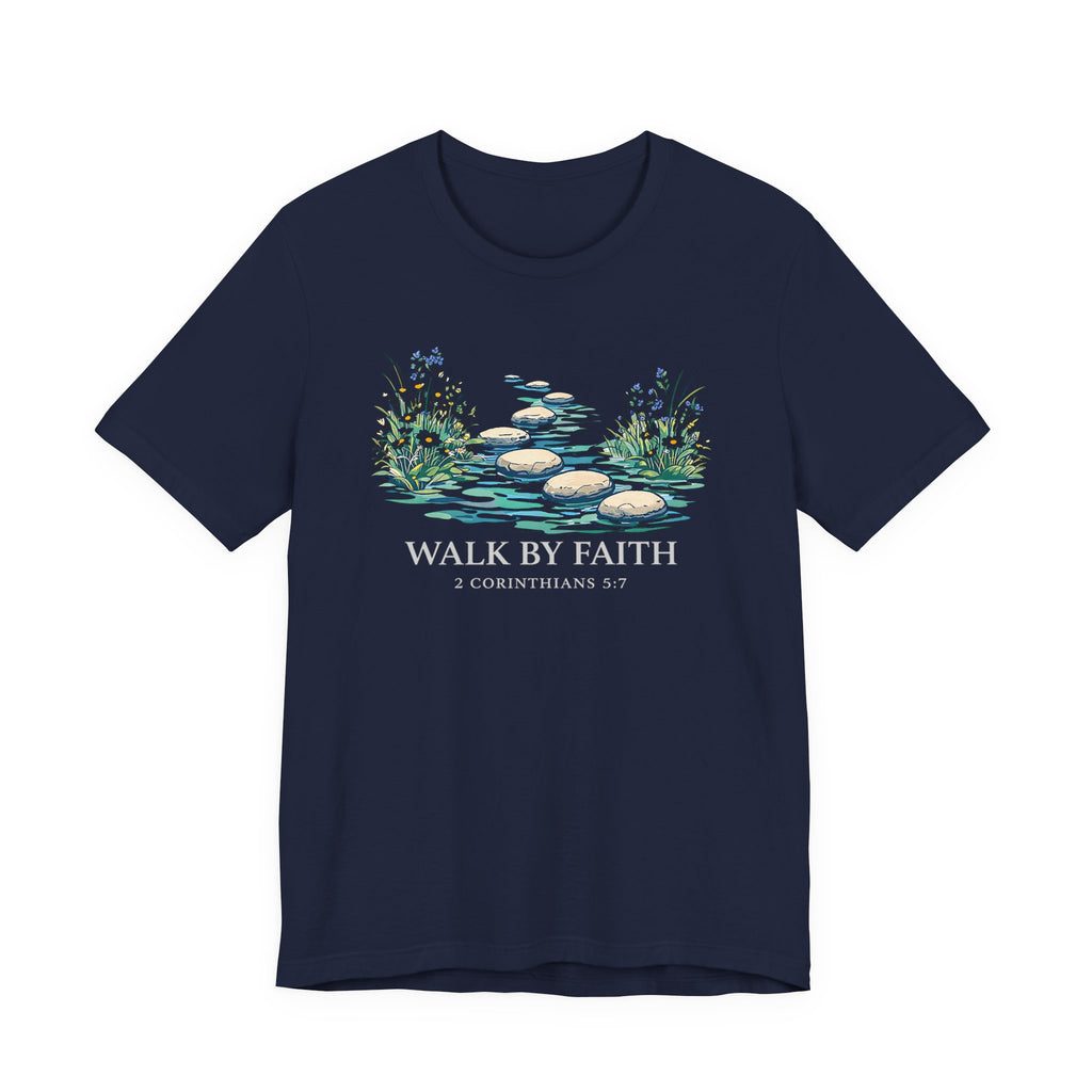 Walk By Faith (2 Corinthians 5:7 Dark Tee)