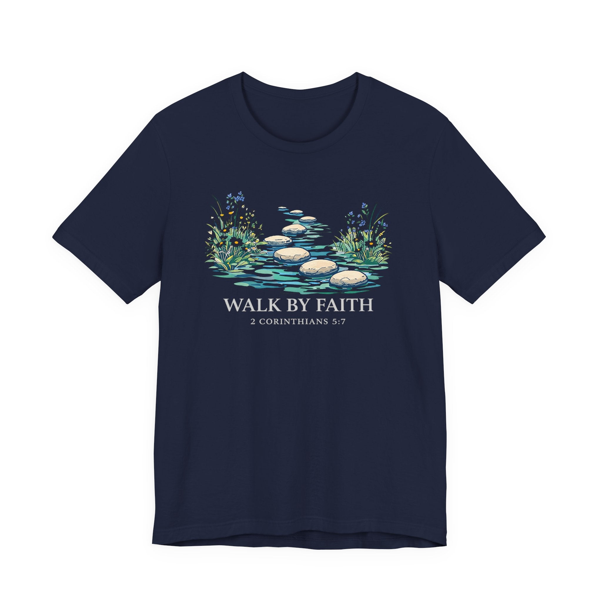 Walk By Faith (2 Corinthians 5:7 Dark Tee)