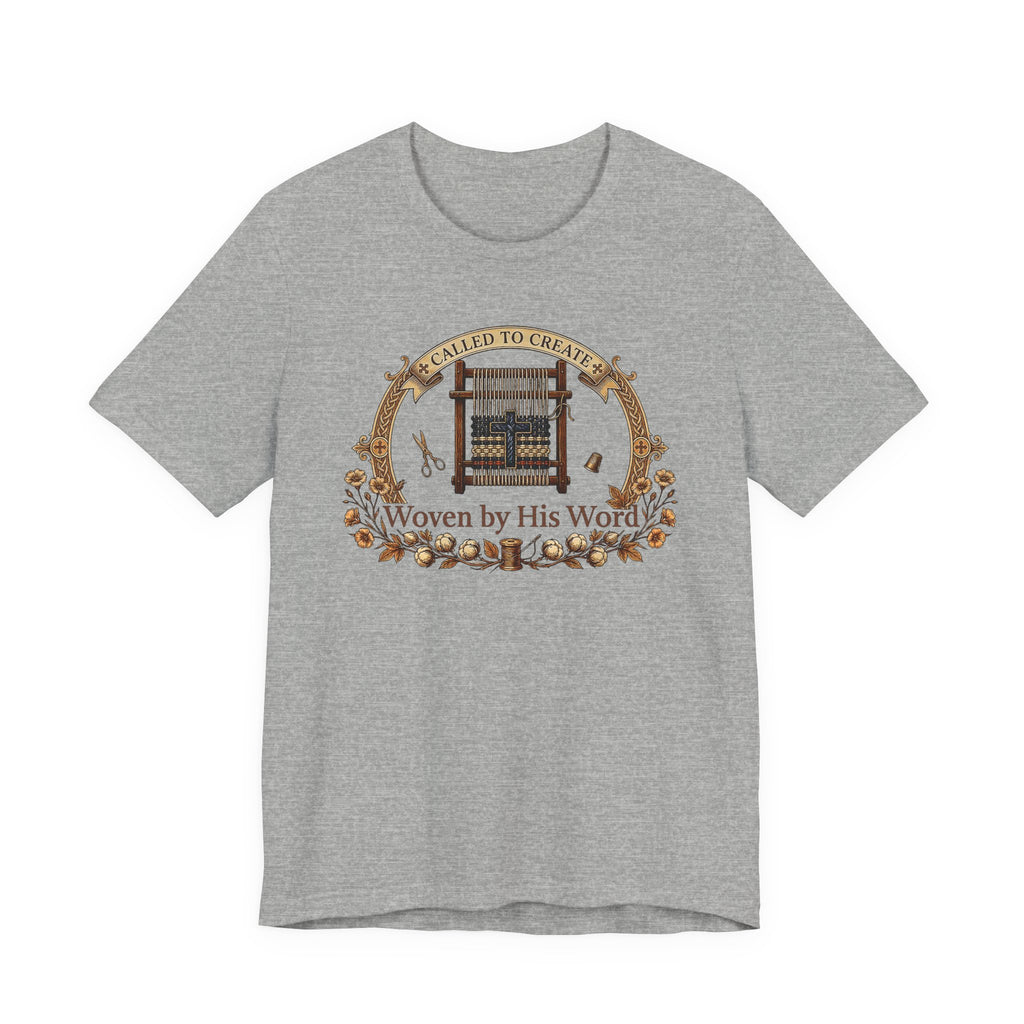 Woven by His Word (Christian Weaving Tee)