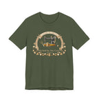 Stitched by His Grace (Christian Sewing - Dark Tee)