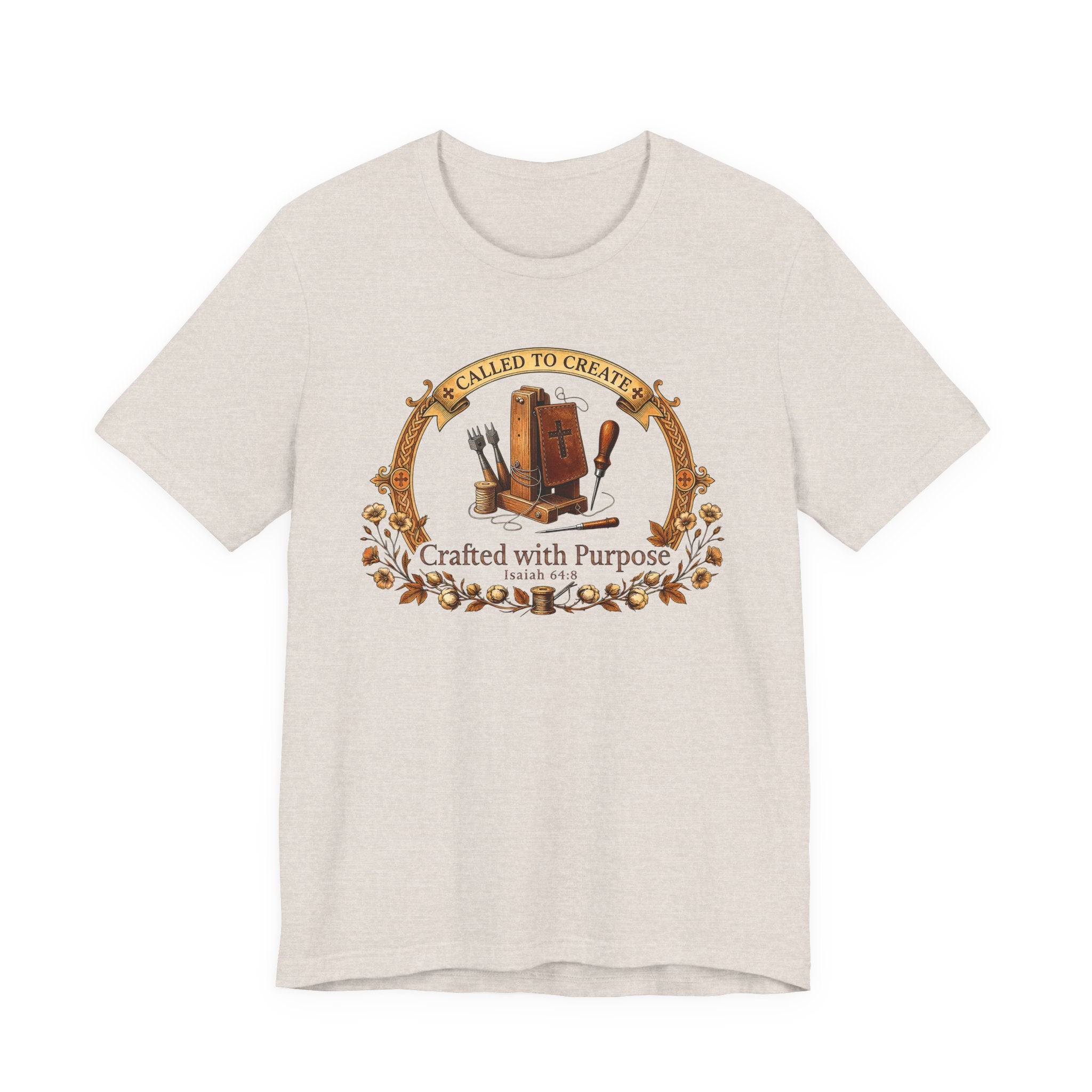 Crafted with a Purpose (Leather Workers Christian Tee)