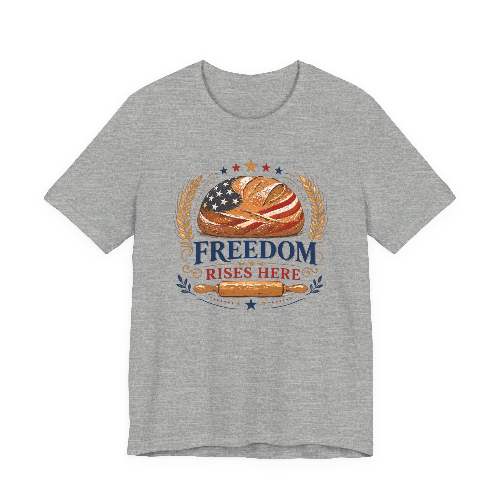 Freedom Rises Here (Patriotic Baking Tee)