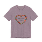 Created to Create (Christian Crochet Heart Tee)