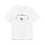 Be Patient in tribulation (Romans 12:12 - Sewing Tee)