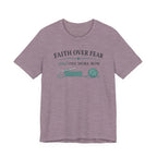 Faith Over Fear And One More Row (Christian Crochet Tee)