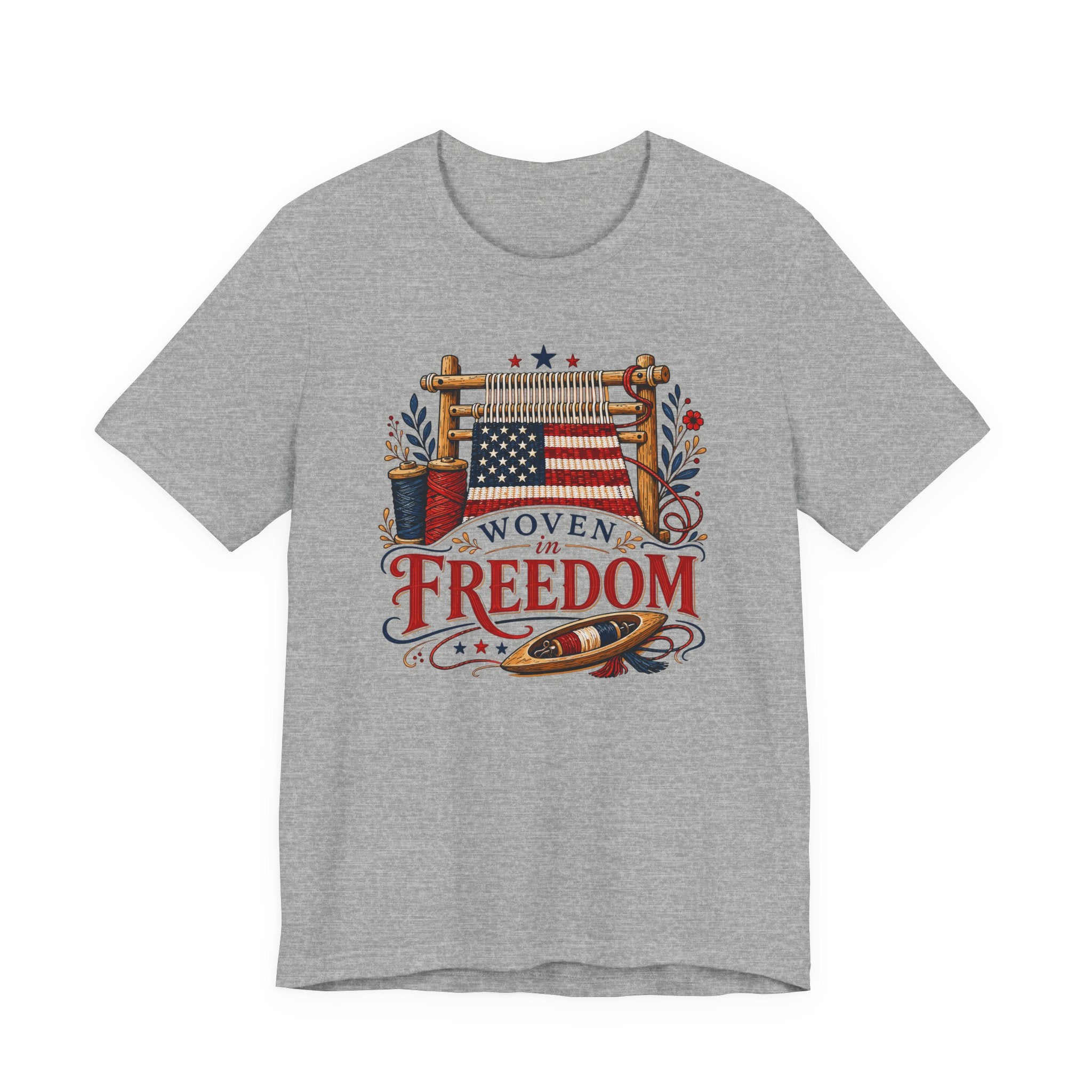 Woven In Freedom (Patriotic Weaving Tee)