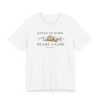 Hands to Work Heart to God (Psalm 90:17   Crochet Tee)