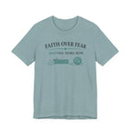 Faith Over Fear And One More Row (Christian Crochet Tee)