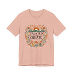 Created to Create (Christian Botanical Block Print Tee)