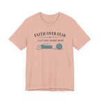 Faith Over Fear And One More Row (Christian Crochet Tee)