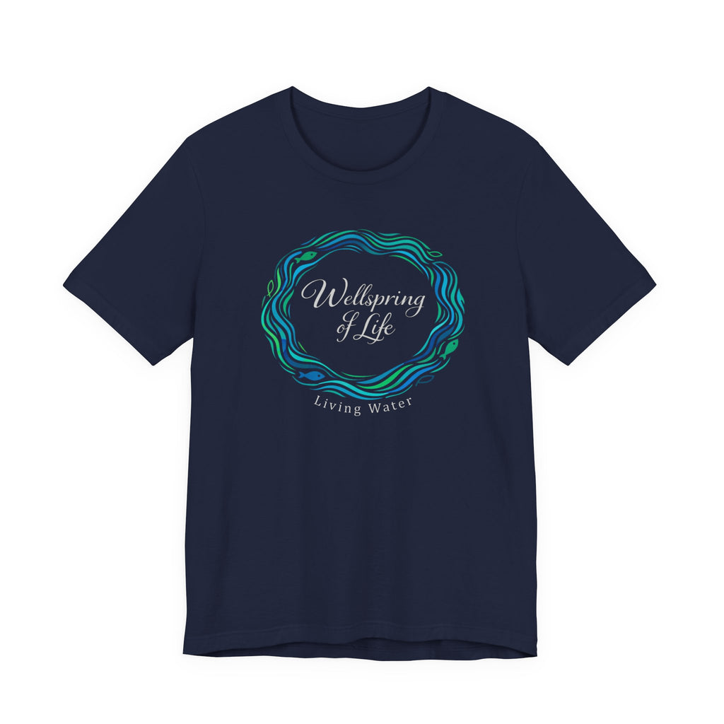 Wellspring .... Living Water (Dark Colored Christian Tee)