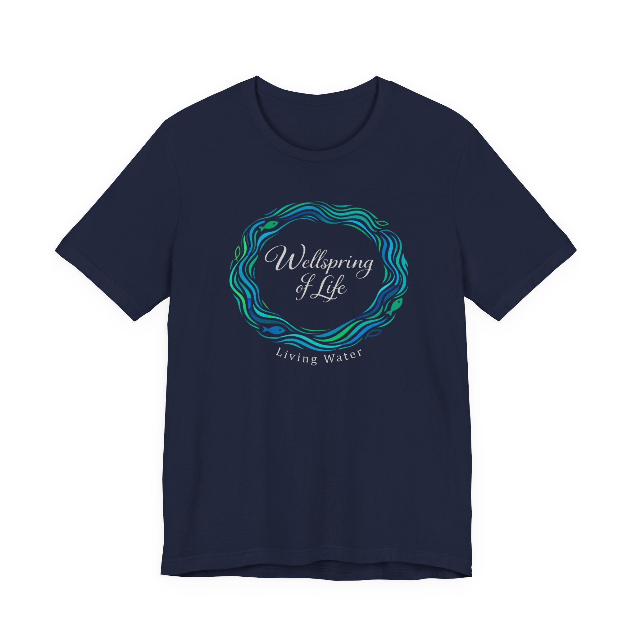 Wellspring .... Living Water (Dark Colored Christian Tee)