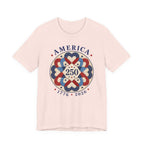America 250 - Interlocking Hearts (Patriotic Quilting Tee)