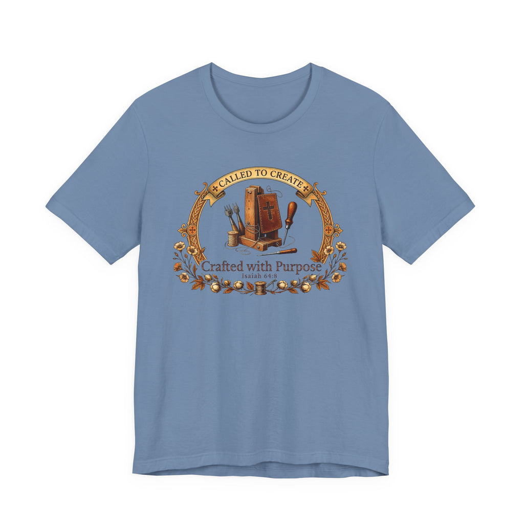 Crafted with a Purpose (Leather Workers Christian Tee)