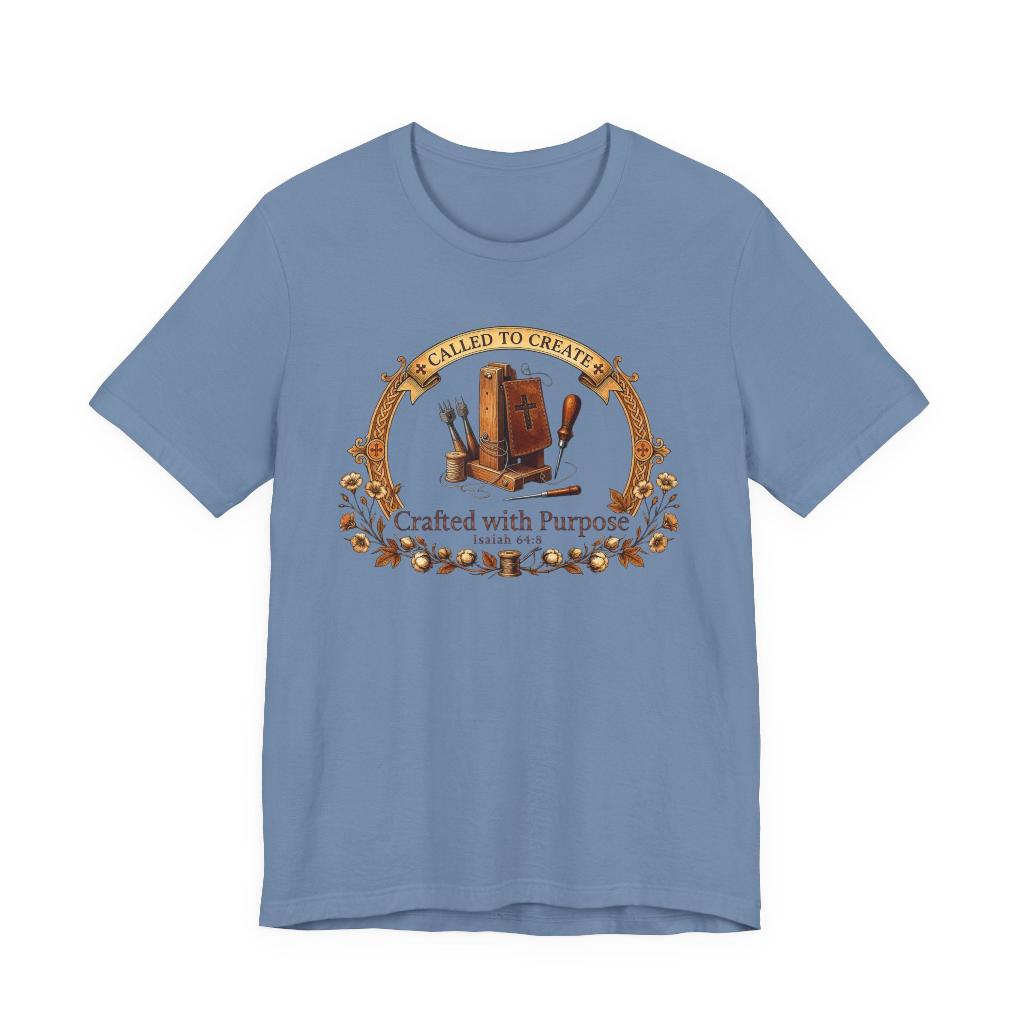 Crafted with a Purpose (Leather Workers Christian Tee)
