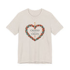 Created to Create (Christian Crochet Heart Tee)