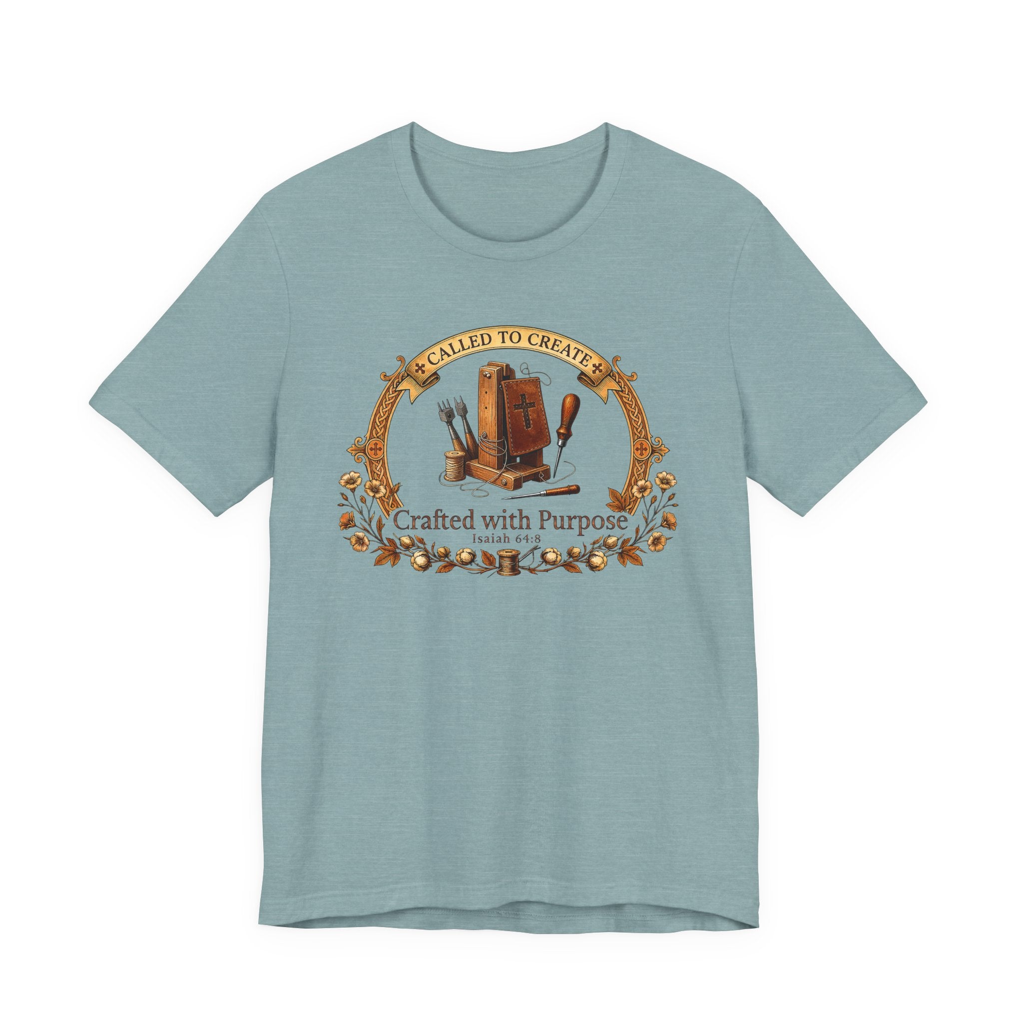 Crafted with a Purpose (Leather Workers Christian Tee)