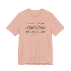 Hands to Work Heart to God (Psalm 90:17  Weaving Tee)