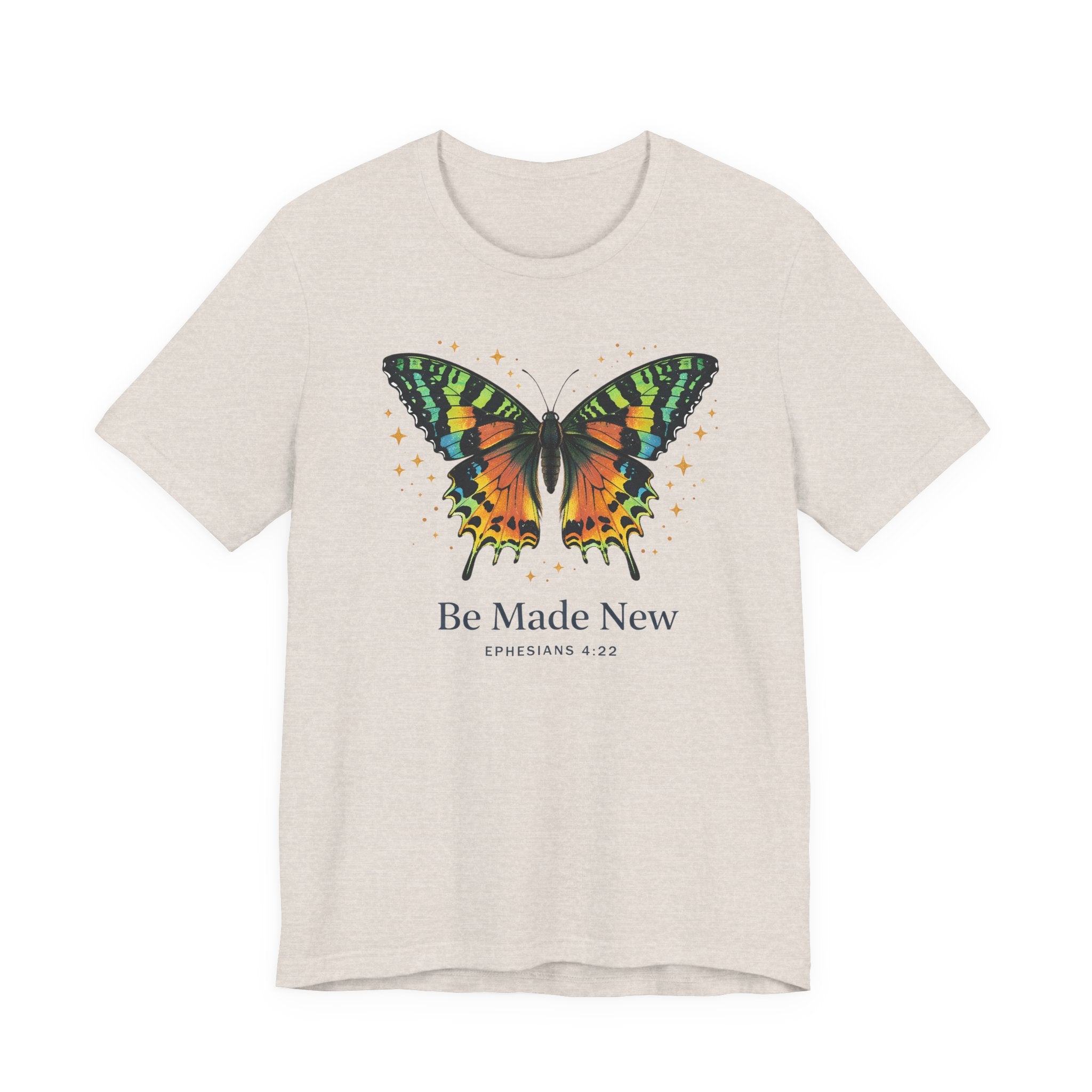 Be Made New - Madagascan Sunset Moth (Ephesians 4:22 Christian Tee)